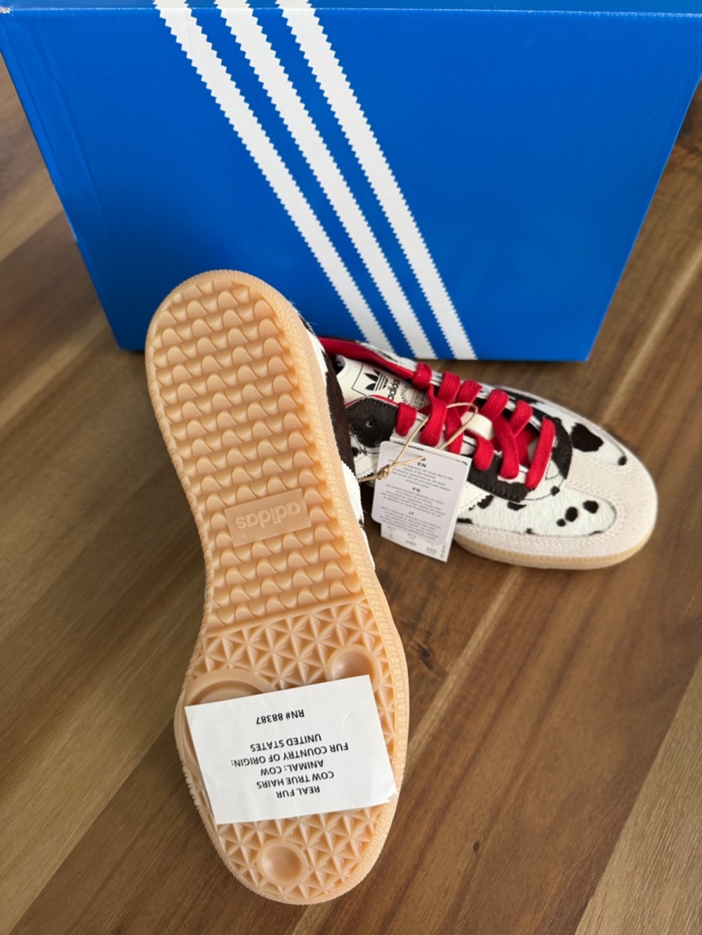 adidas Samba OG Cow Print / Aurora Coffee - Picture 12 of 12